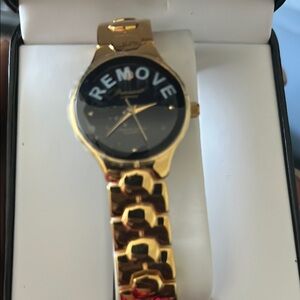 Gold and Black Watch